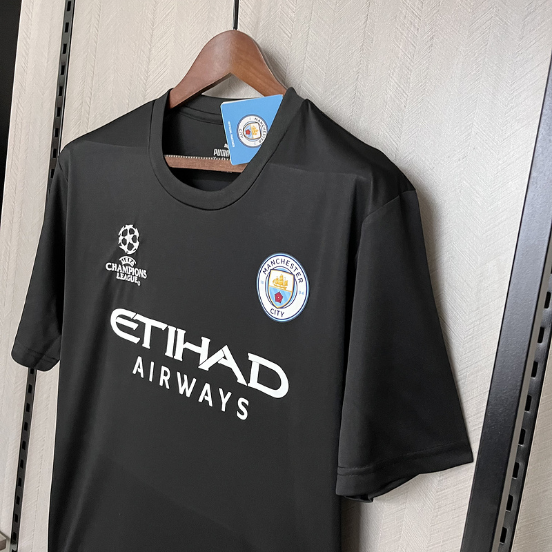 23-24 Man City black Champion League jersey