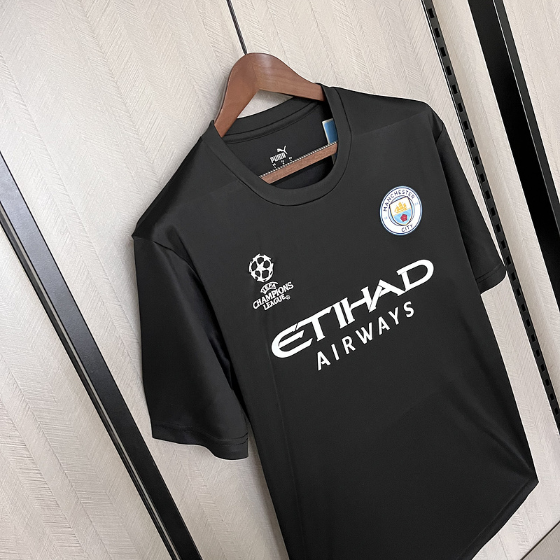 23-24 Man City black Champion League jersey