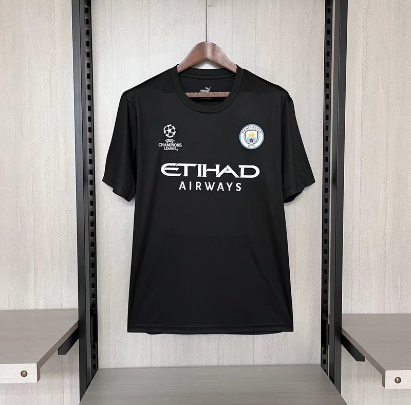 23-24 Man City black Champion League jersey