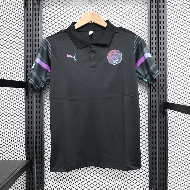 23-24 Man City black polo MEN