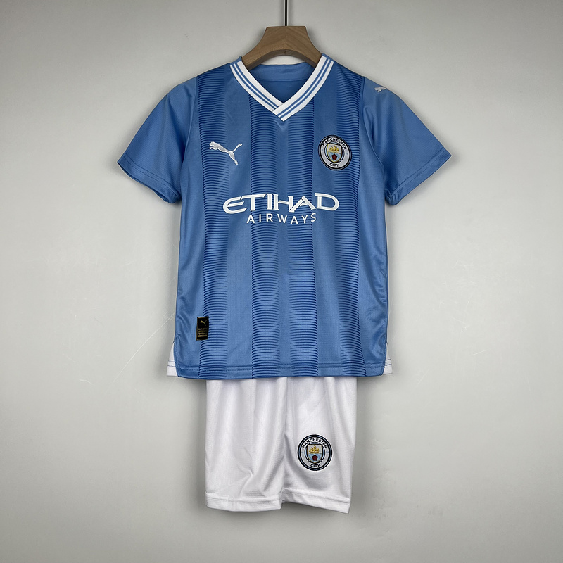 23-24 Man City home kids kit sizs