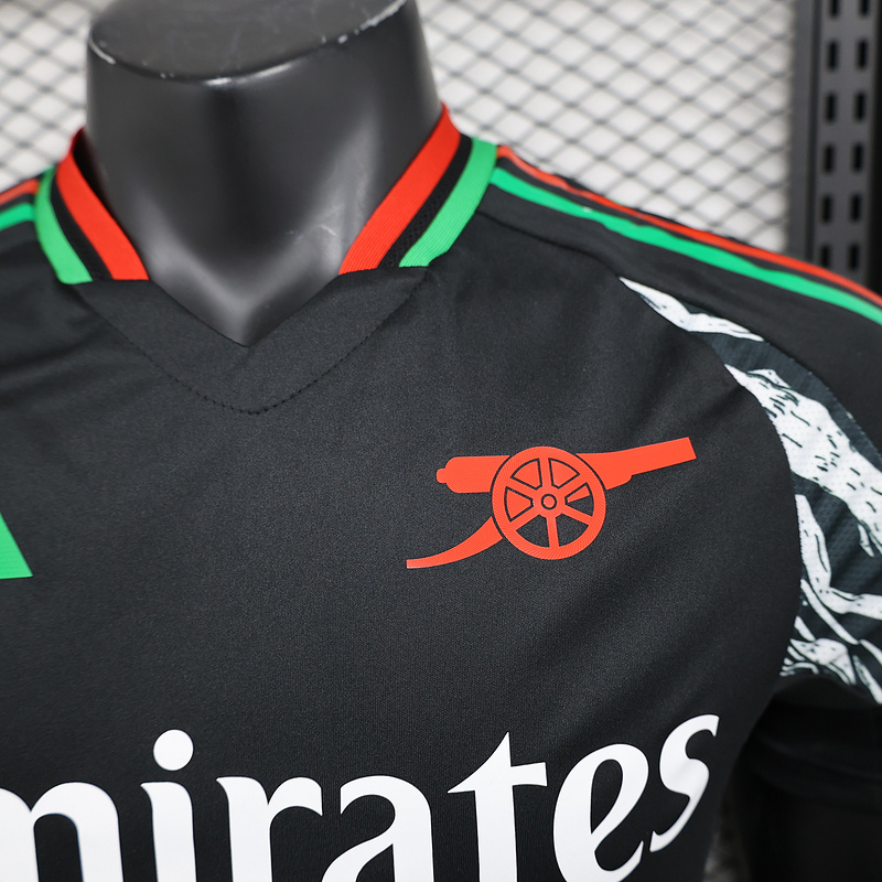 24-25 Arsenal away black player version soccer jersey