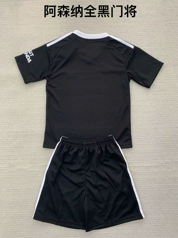 24-25 Arsenal black goalkeeper kids kit and adults uniform