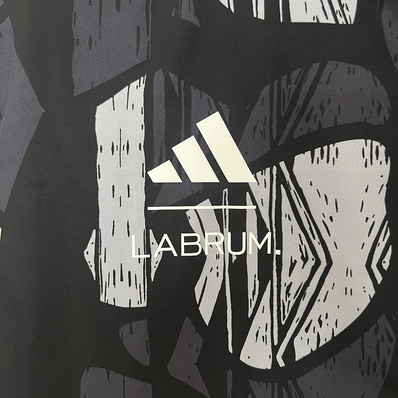 24-25 Arsenal gray and black windbreaker