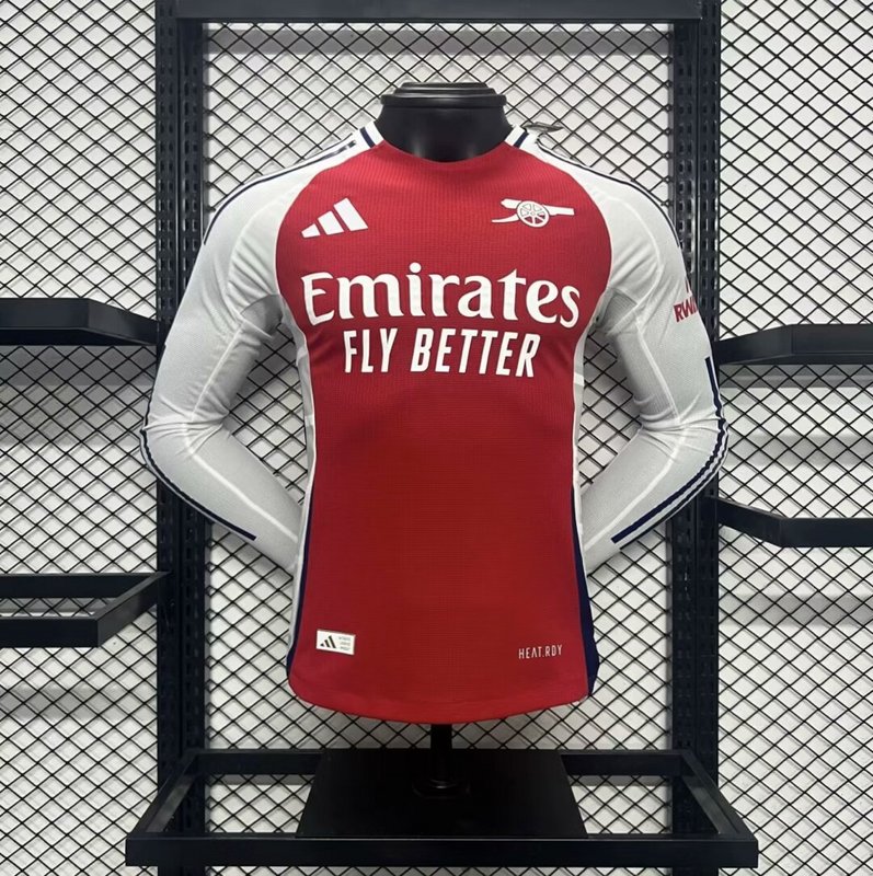 24-25 Arsenal home long sleeve player version soccer jersey