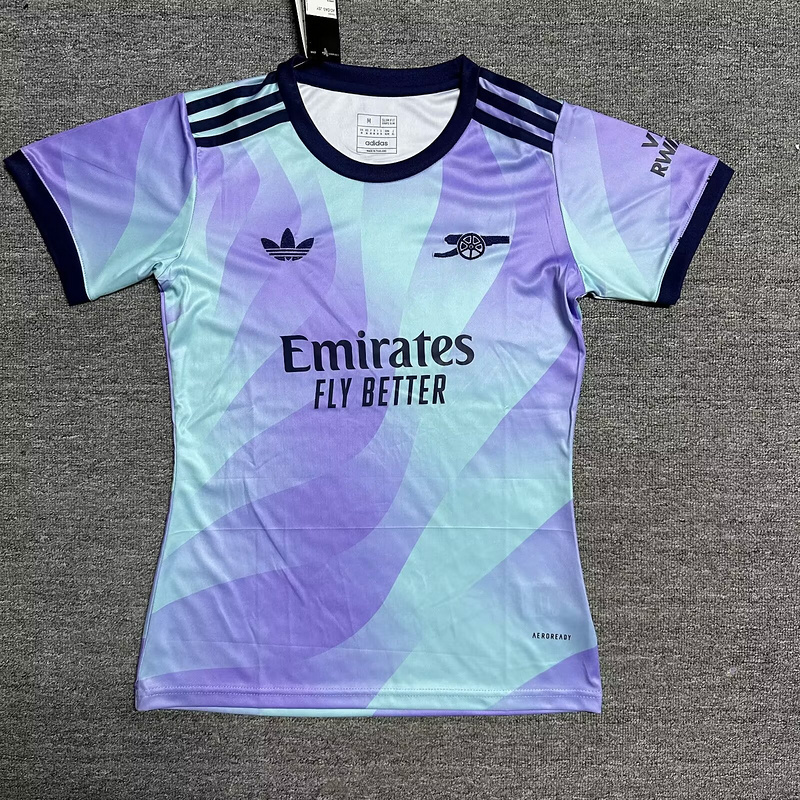 24-25 Arsenal third away woman soccer jersey
