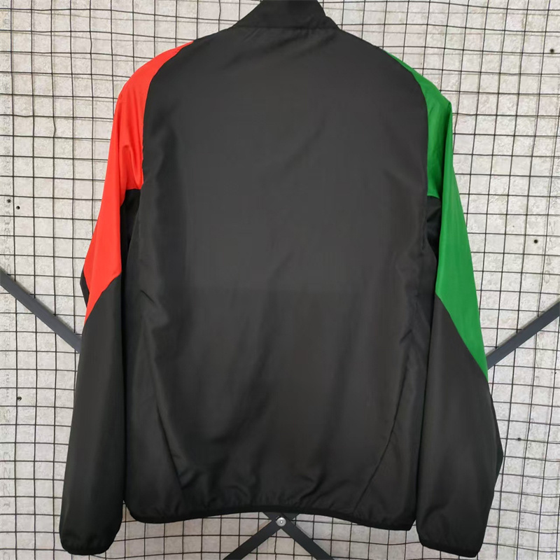 24-25 Arsenal black/red/green windbreaker