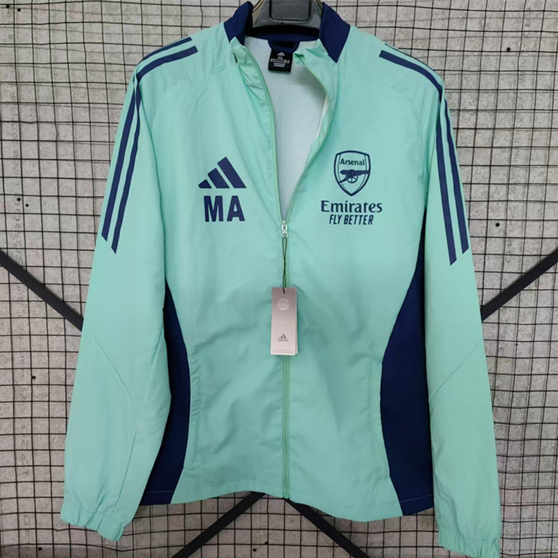 24-25 Arsenal light blue windbreaker