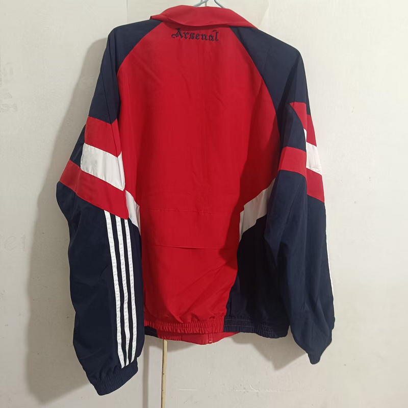 24-25 Arsenal Red and Blue Windbreaker