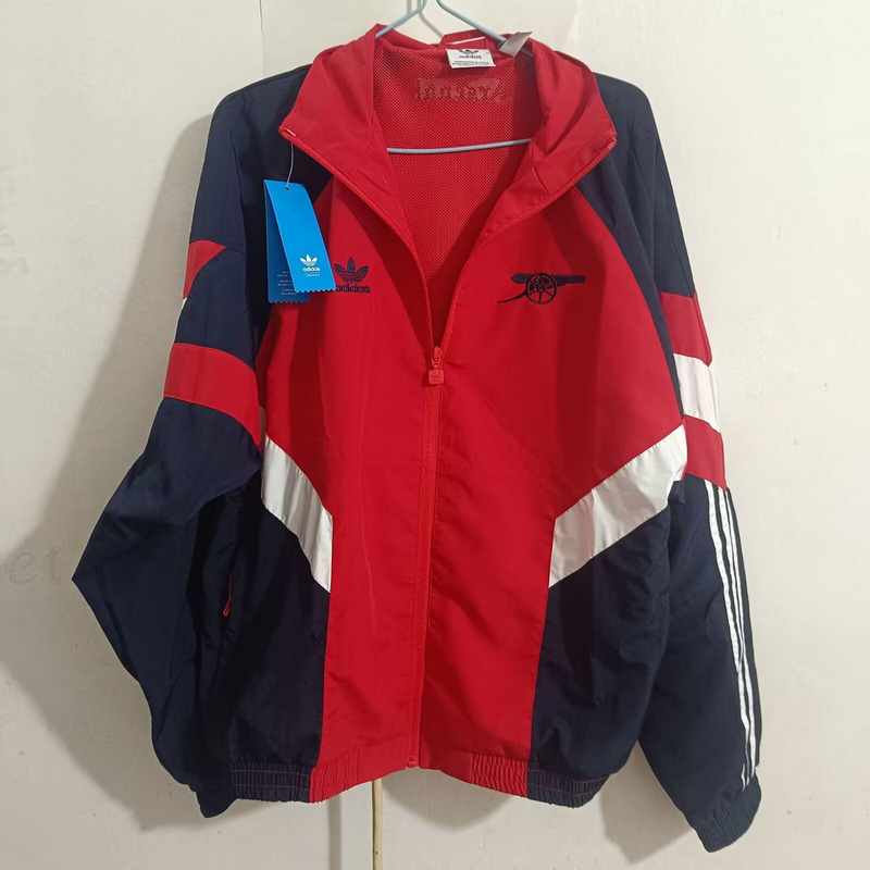 24-25 Arsenal Red and Blue Windbreaker