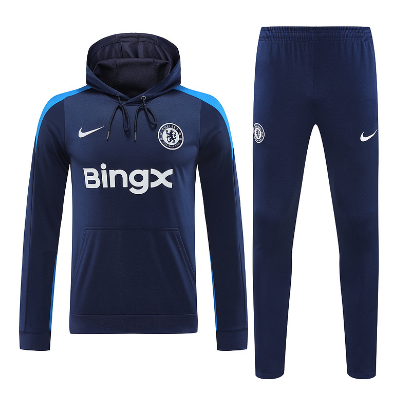 24-25 Chelsea Dark blue hoodie suit