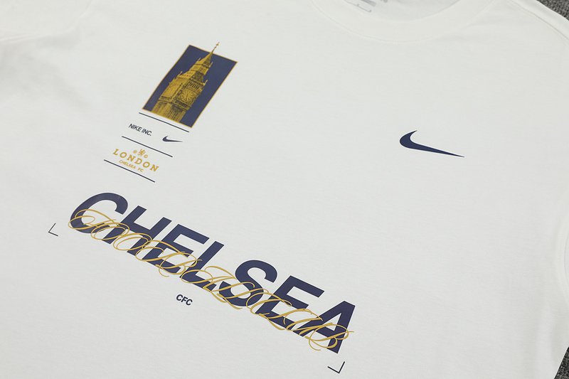 24-25 Chelsea white cotton training suit