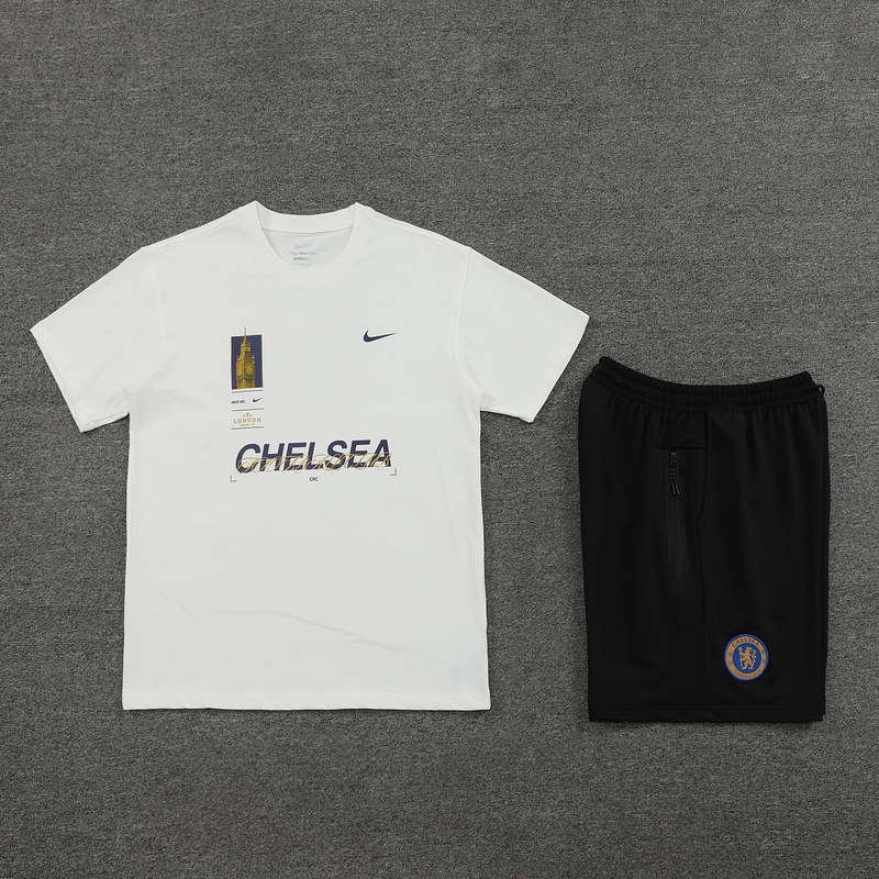 24-25 Chelsea white cotton training suit