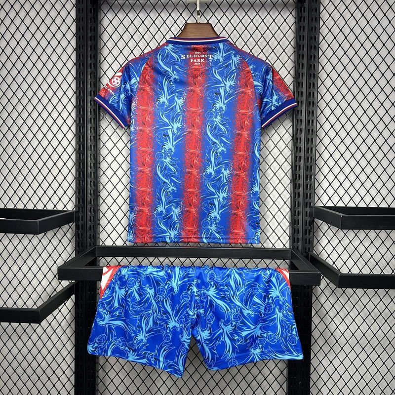 24-25 Crystal Palace home kids kit