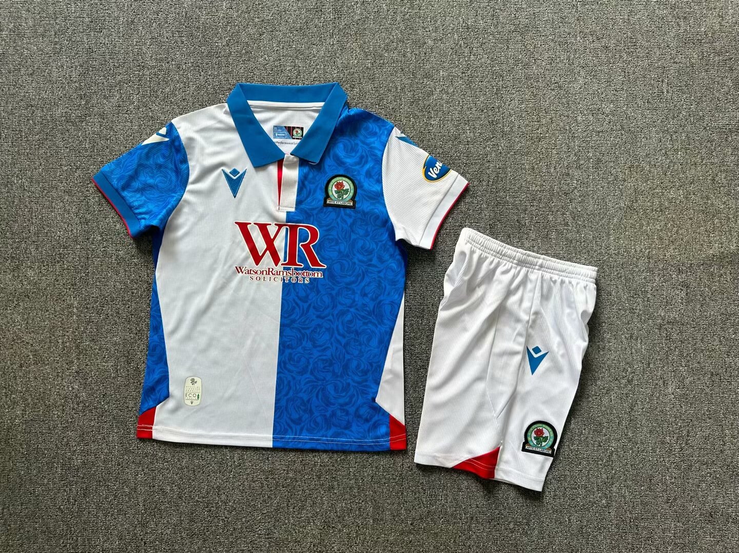 24-25 Kids Blackburn Rovers Kids home soccer jersey