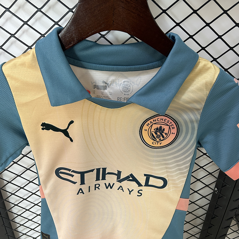 24-25 Man City Fourth away kids kit