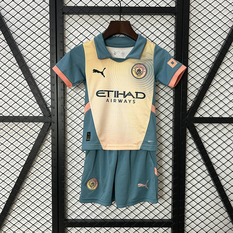 24-25 Man City Fourth away kids kit