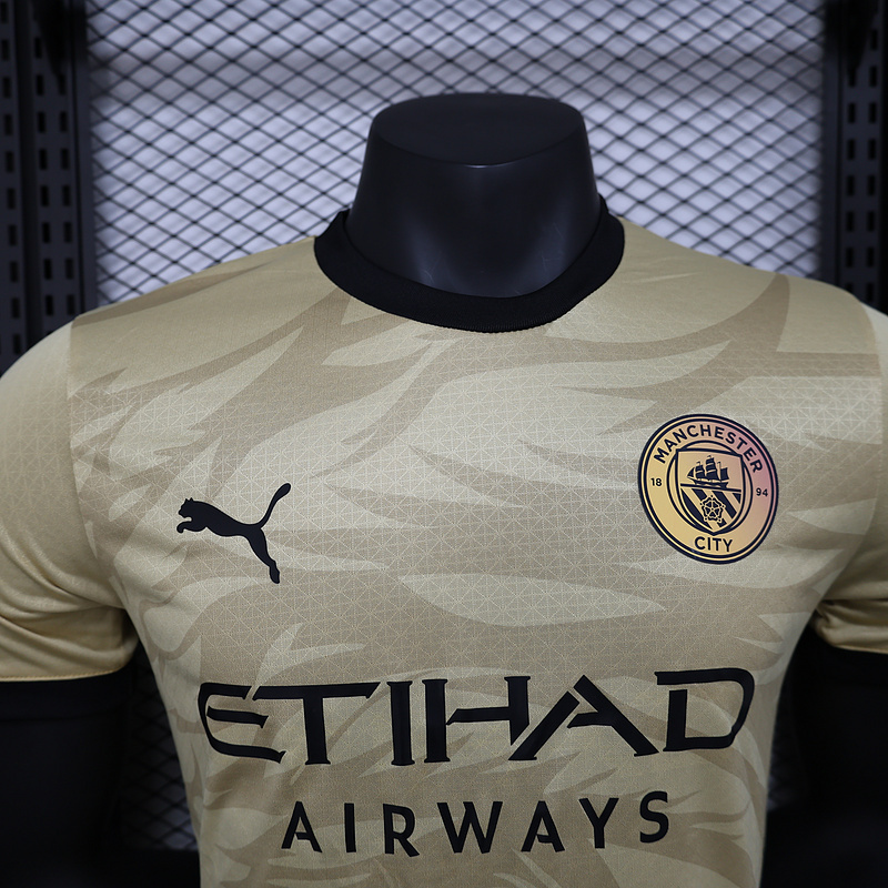 24-25 Man City Gold Special player version jersey