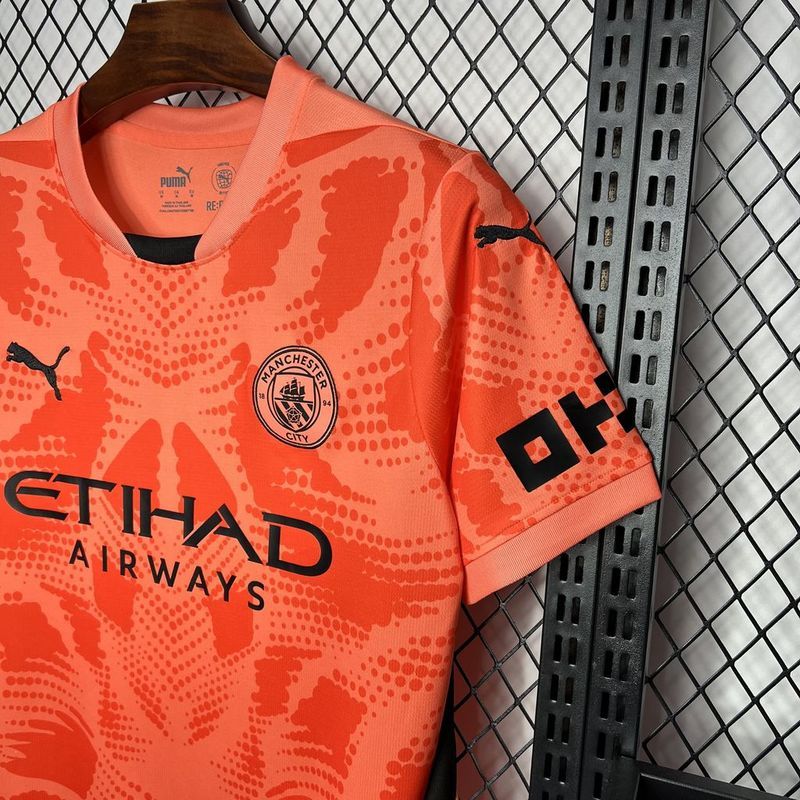 24-25 Man City Orange goalkeeper jersey