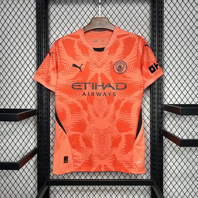24-25 Man City Orange goalkeeper jersey