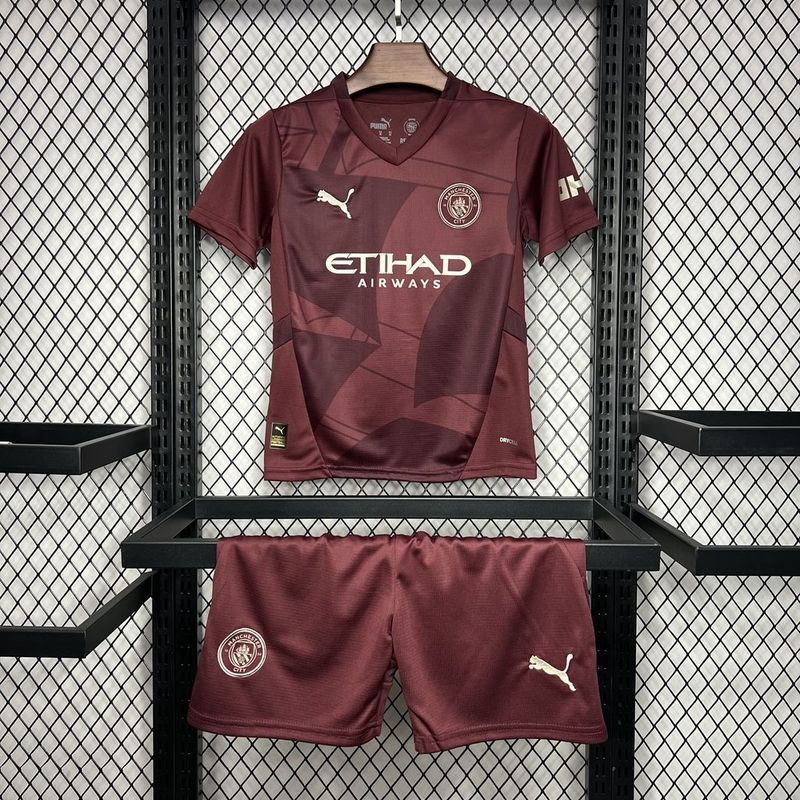 24-25 Man City third away kids kit