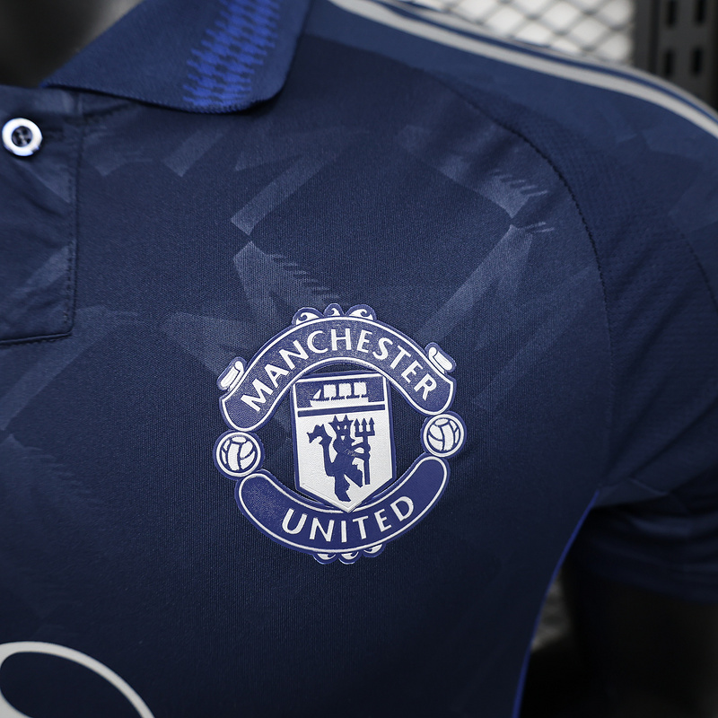 24-25 Man United away blue player version jersey