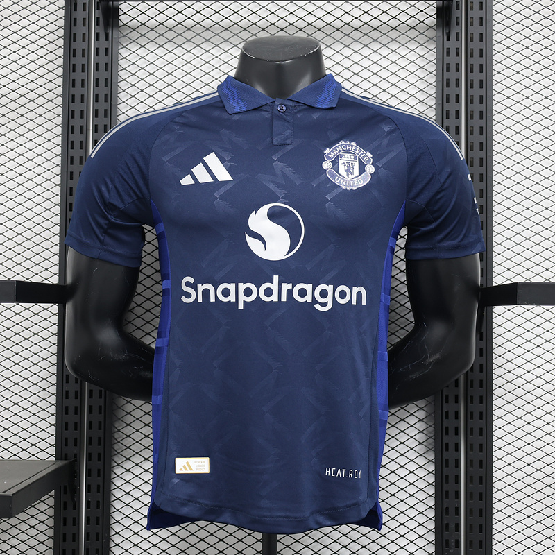24-25 Man United away blue player version jersey