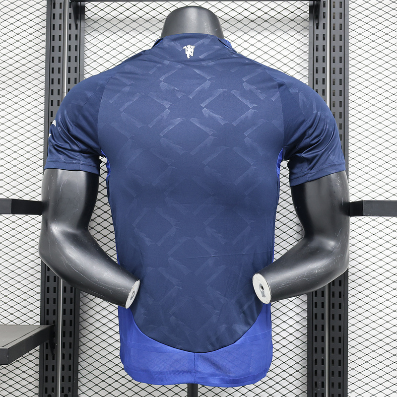 24-25 Man United away blue player version jersey