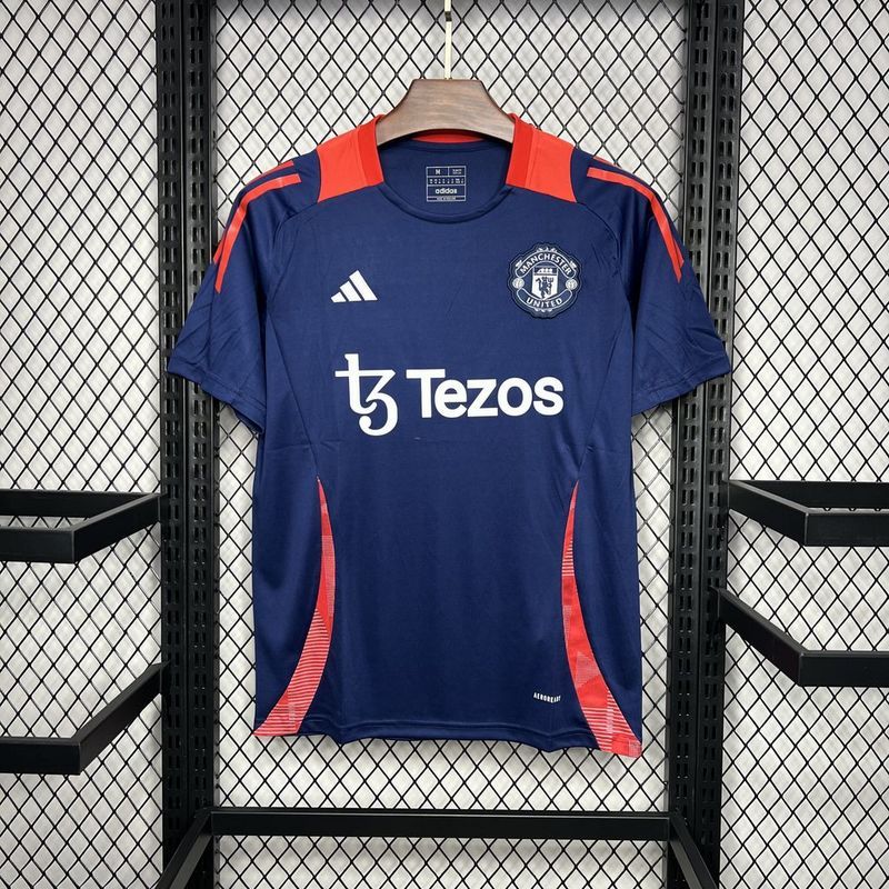 24-25 Man United Dark blue Pre-match training Jersey