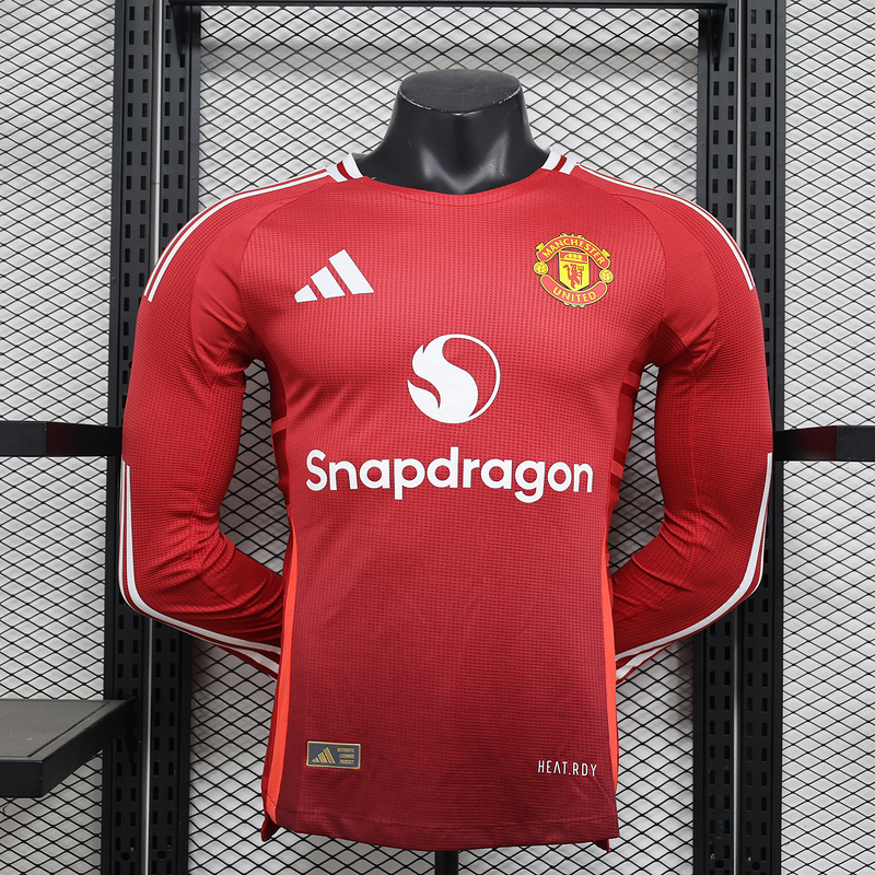 24-25 Man United home long sleeve player version jersey