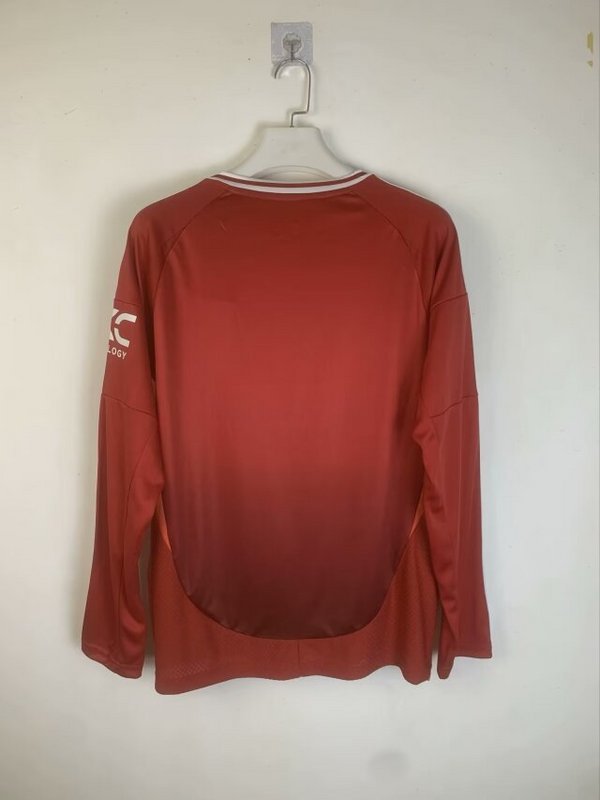24-25 Man United home long sleeve soccer jersey