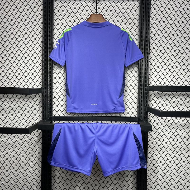 24-25 Man United Purple Goalkeeper kids kit