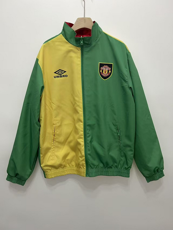 24-25 Man United reversible windbreaker red and yellow/green