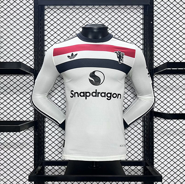 24-25 Man United Third Away white long sleeve player version1