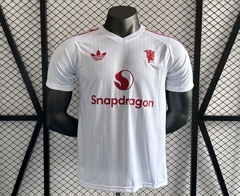 24-25 Man United White Player version jersey