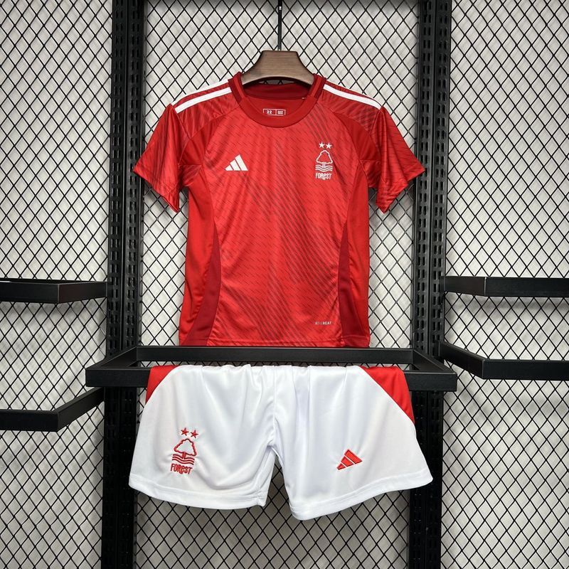 24-25 Nottingham Forest home kids kit