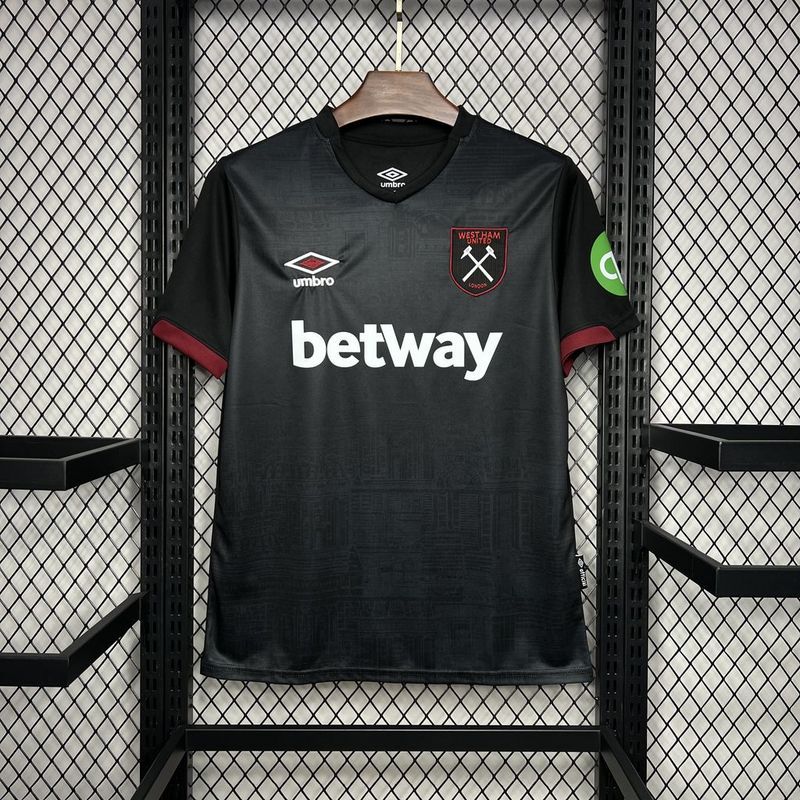 24-25 West Ham away soccer jersey