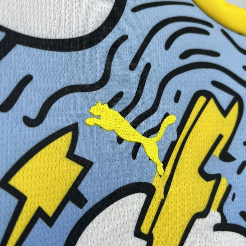 25-26 Man City Concept version blue and white Jersey