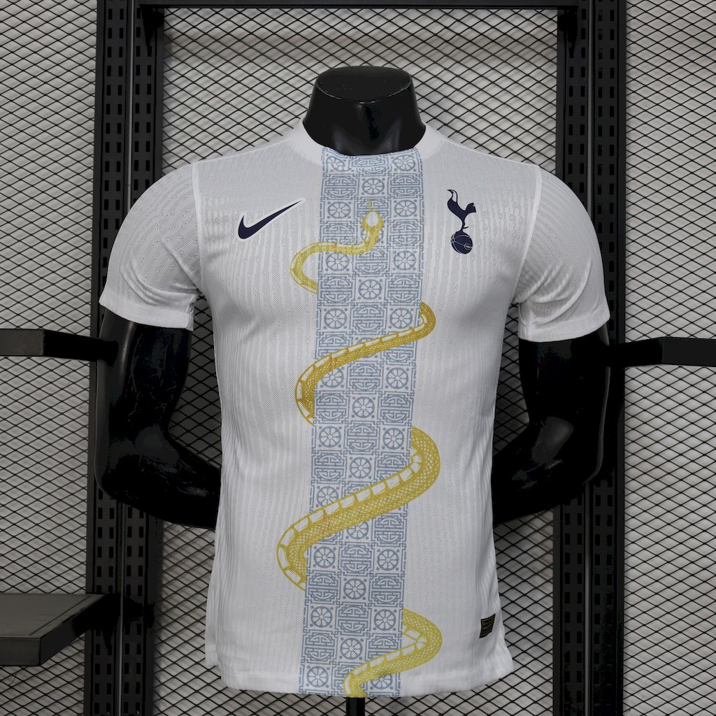 25-26 Tottenham Hotspur White Gold Snake Edition Jersey Player Version
