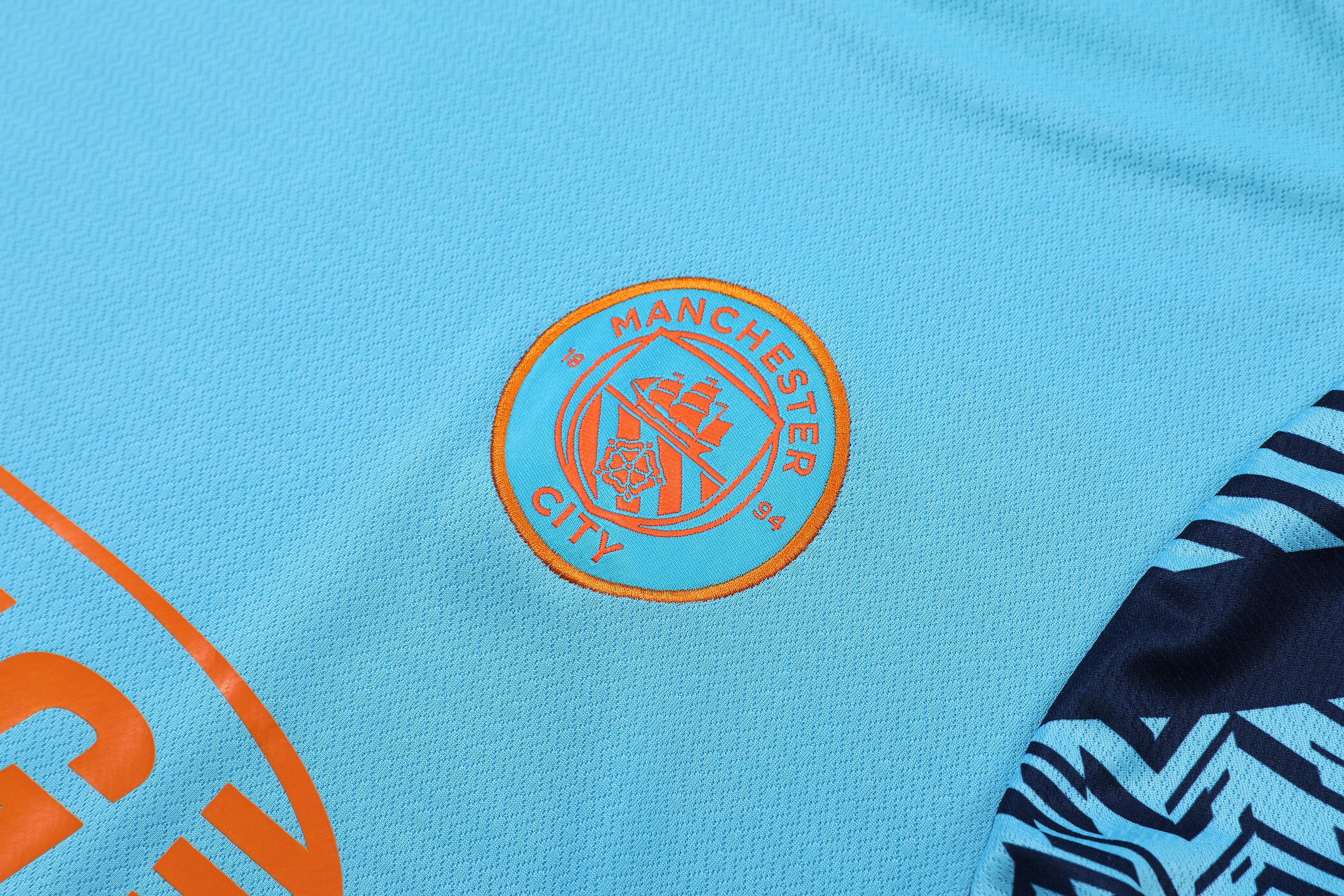 22-23 Manchester City Training Wear Short Sleeve Kit Blue