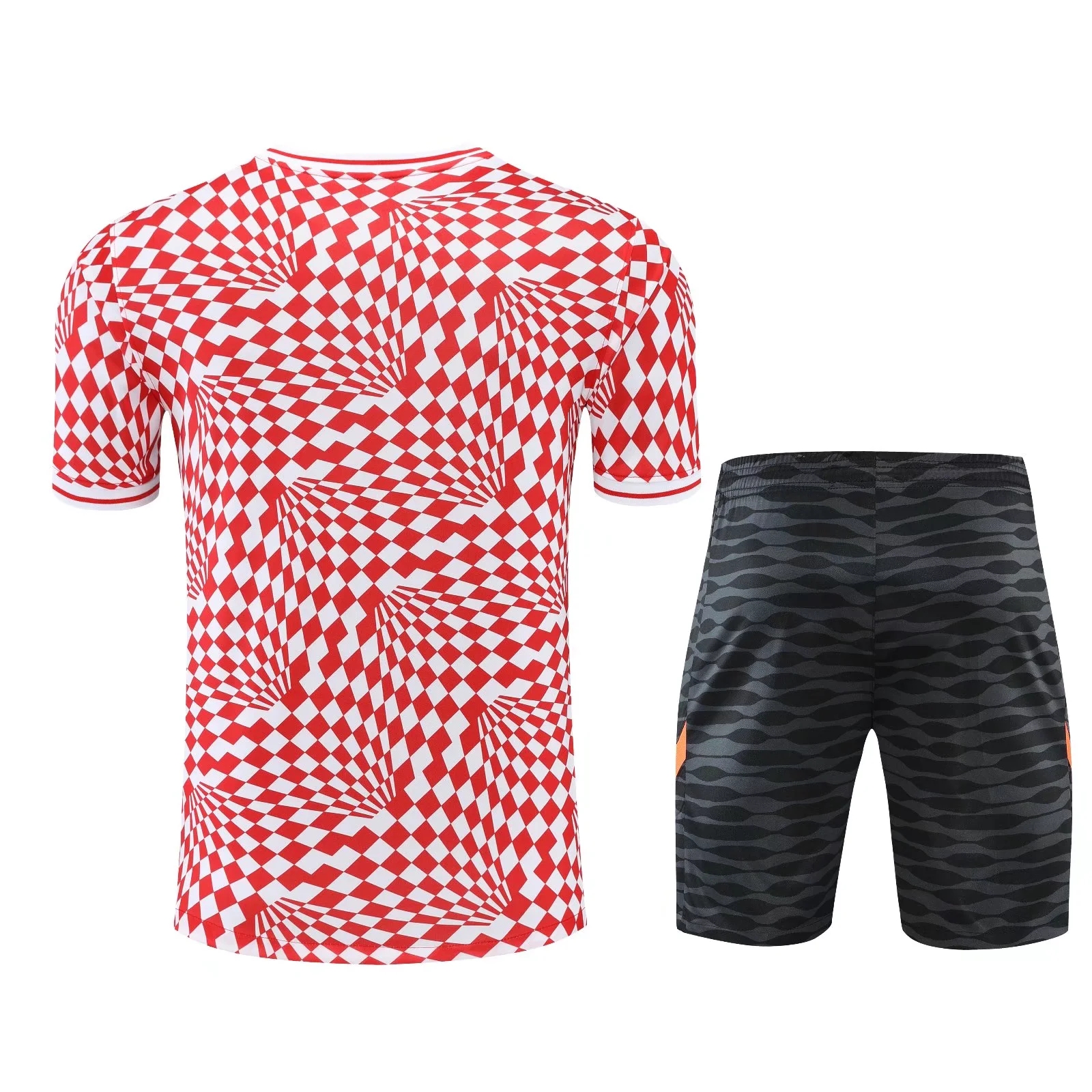 22-23 Chelsea Training Suit Short Sleeve Kit Red and White