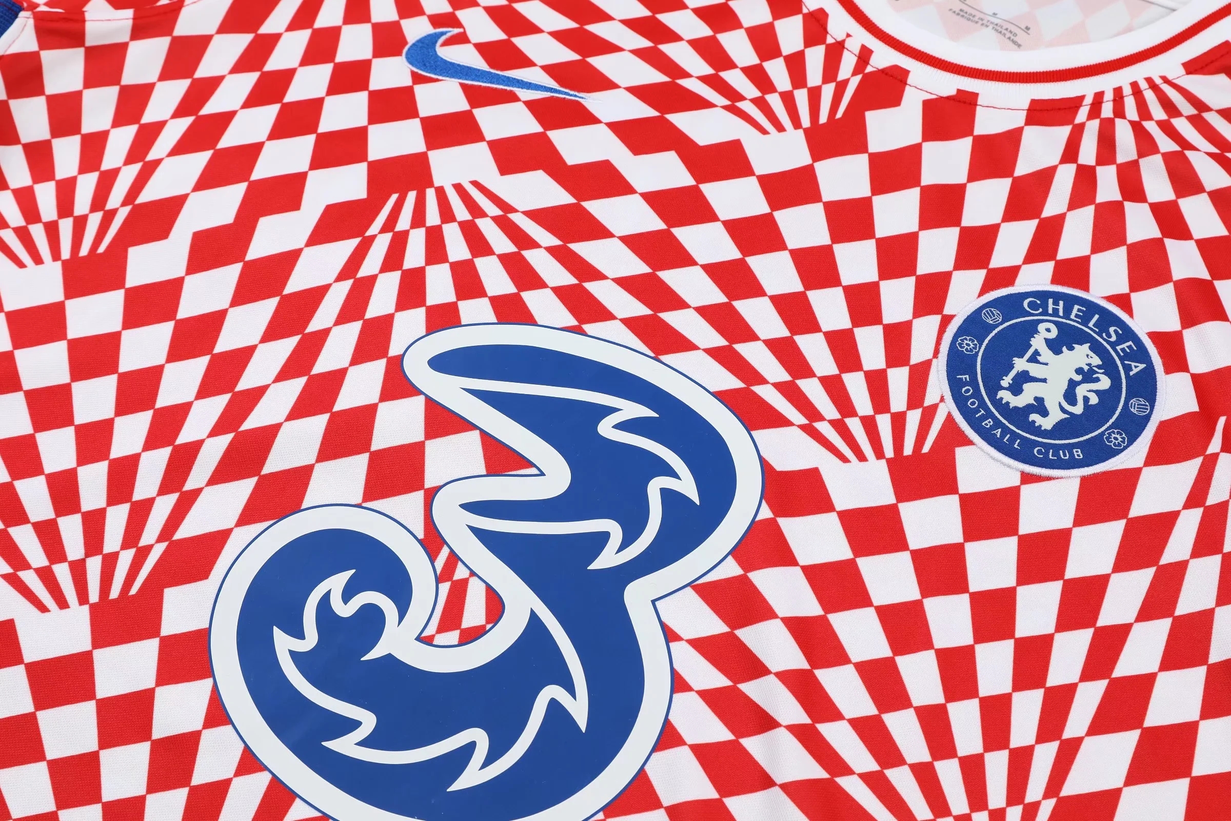 22-23 Chelsea Training Suit Short Sleeve Kit Red and White