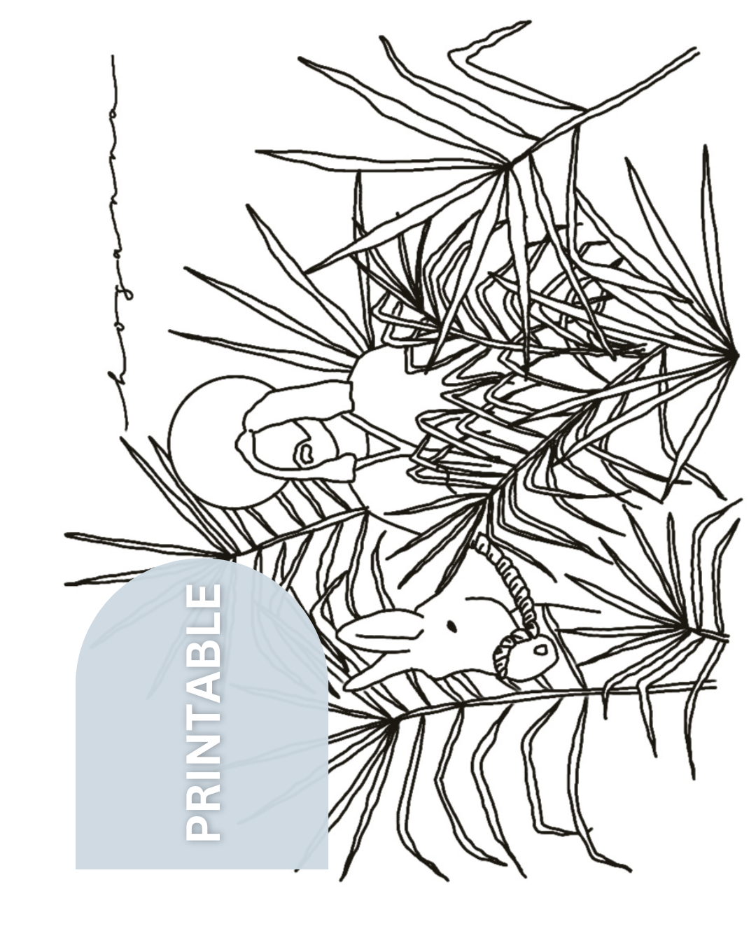 Palm Sunday // Hosanna Coloring Page