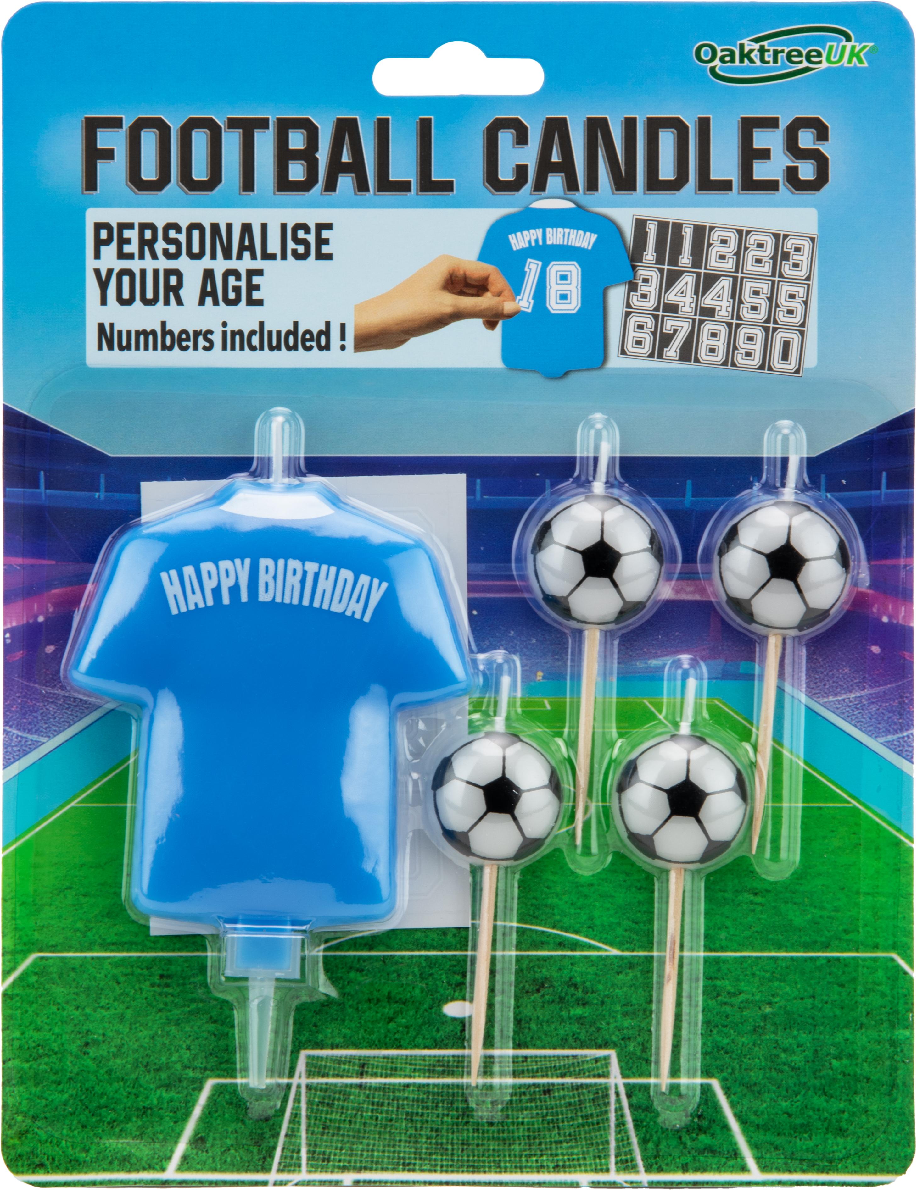 8cm Light Blue Football Shirt Candles