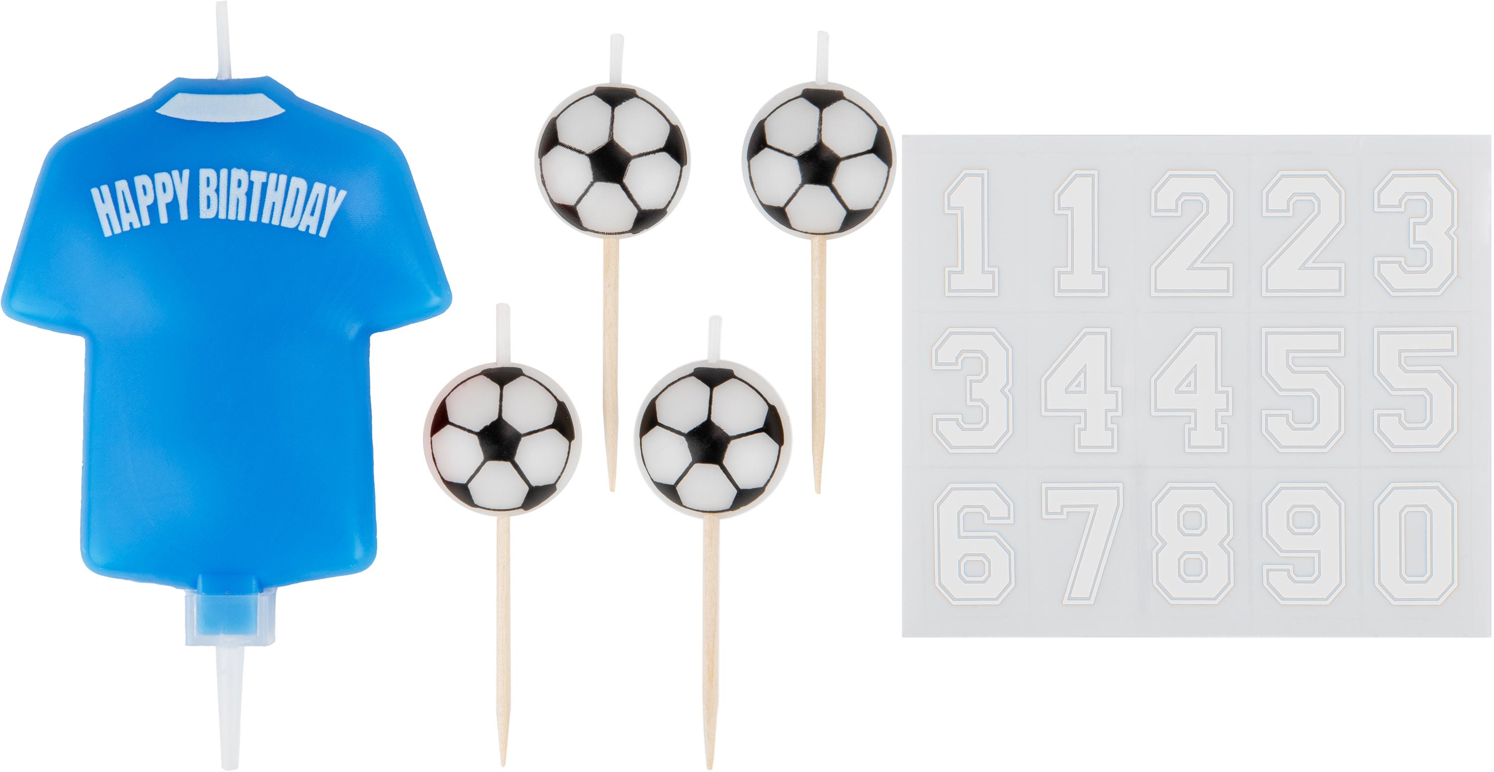 8cm Light Blue Football Shirt Candles