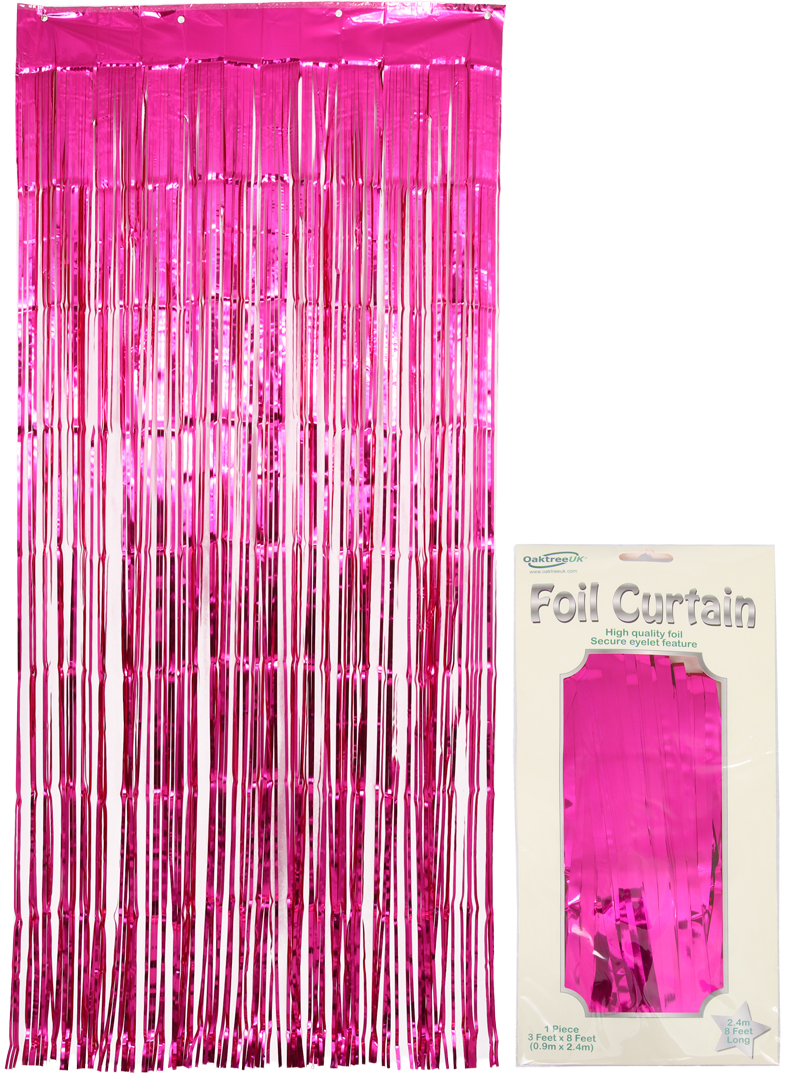Foil Fringe Backdrop/Door Curtain in Various Colours. Size: 0.90m x 2.40m 