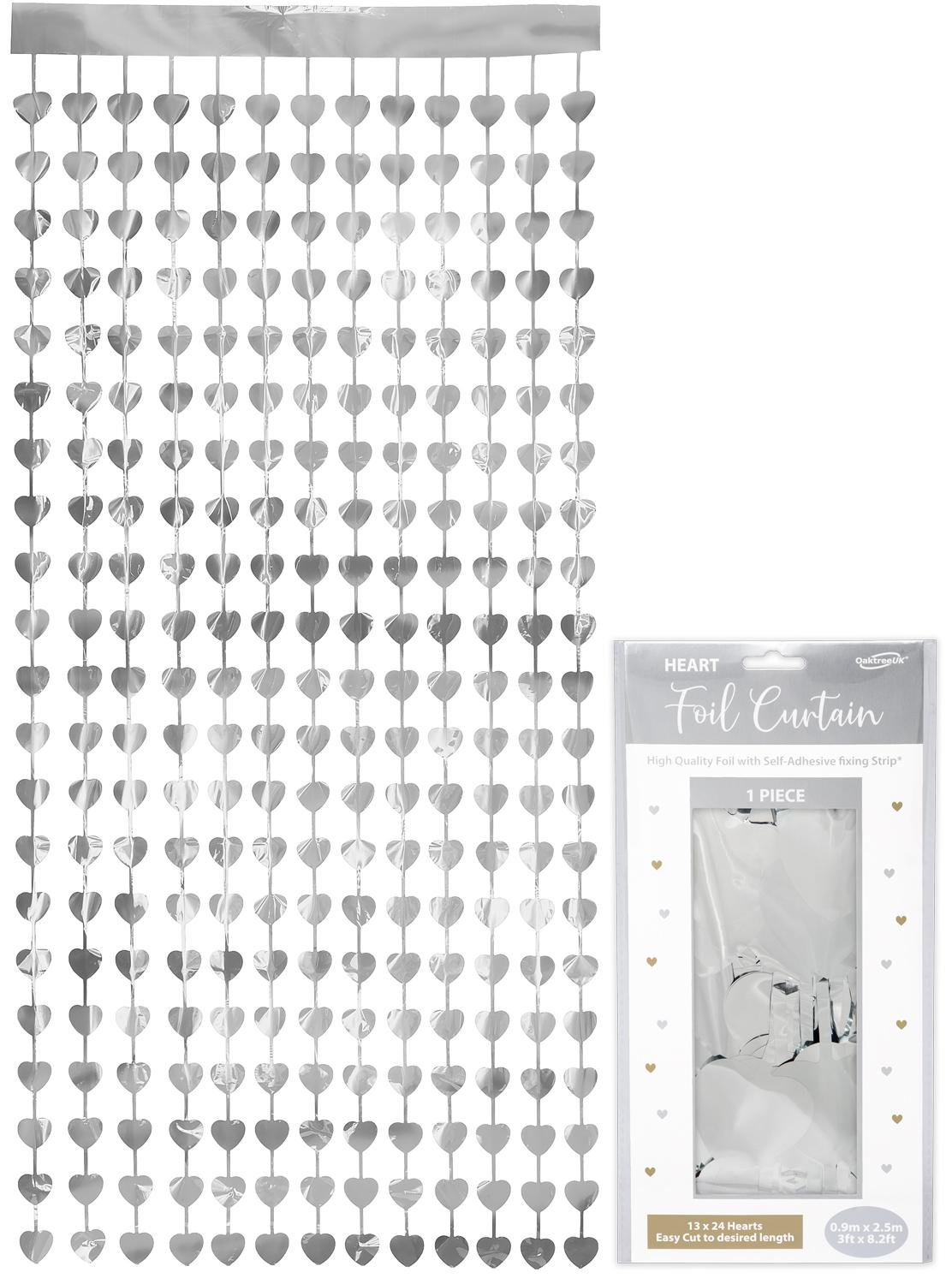 Heart Foil Door Curtain/Backdrop