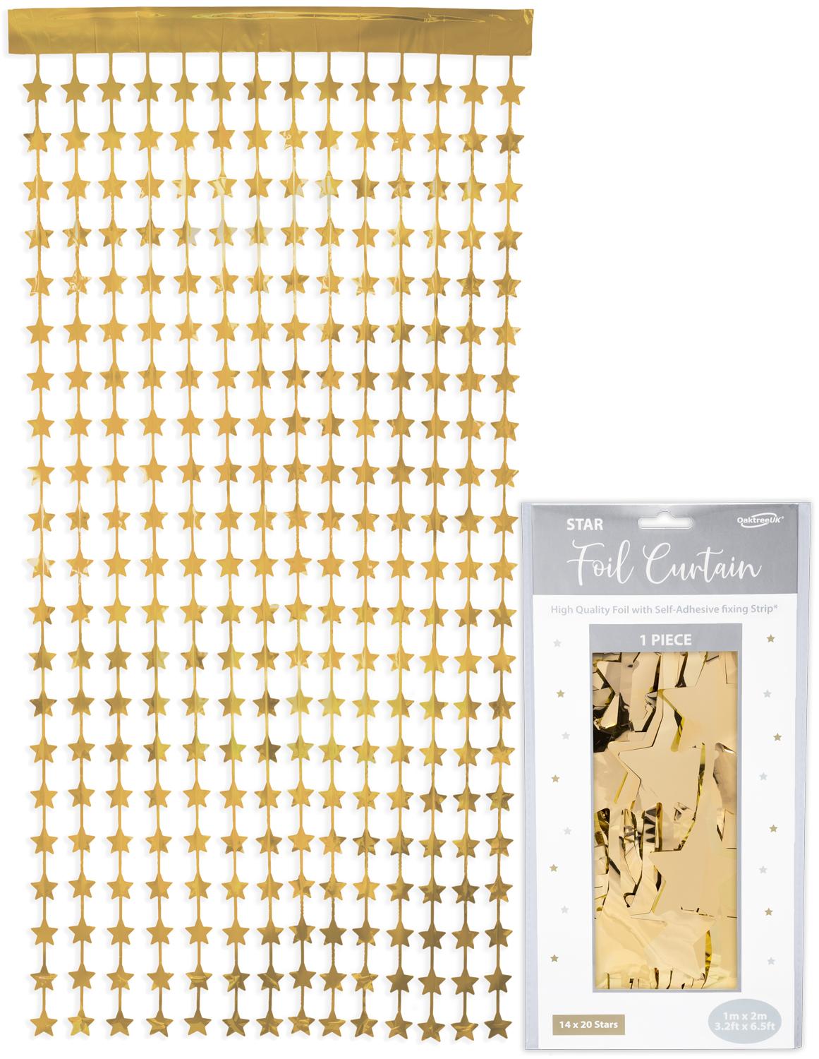 Star Foil Door Curtain/Backdrop