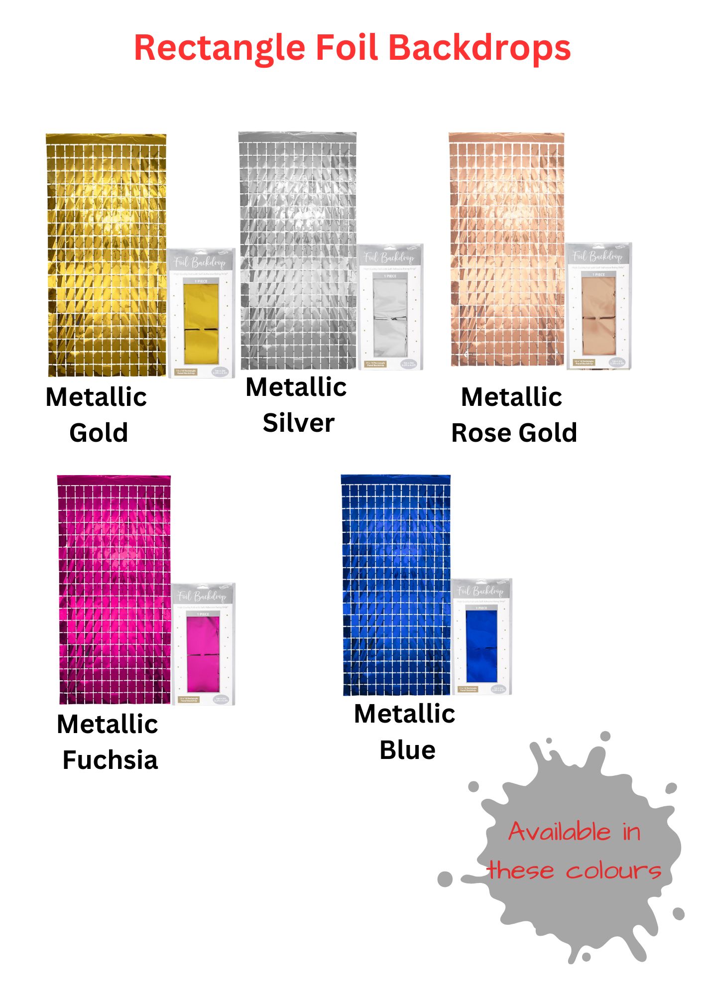 Rectangle Foil Backdrop