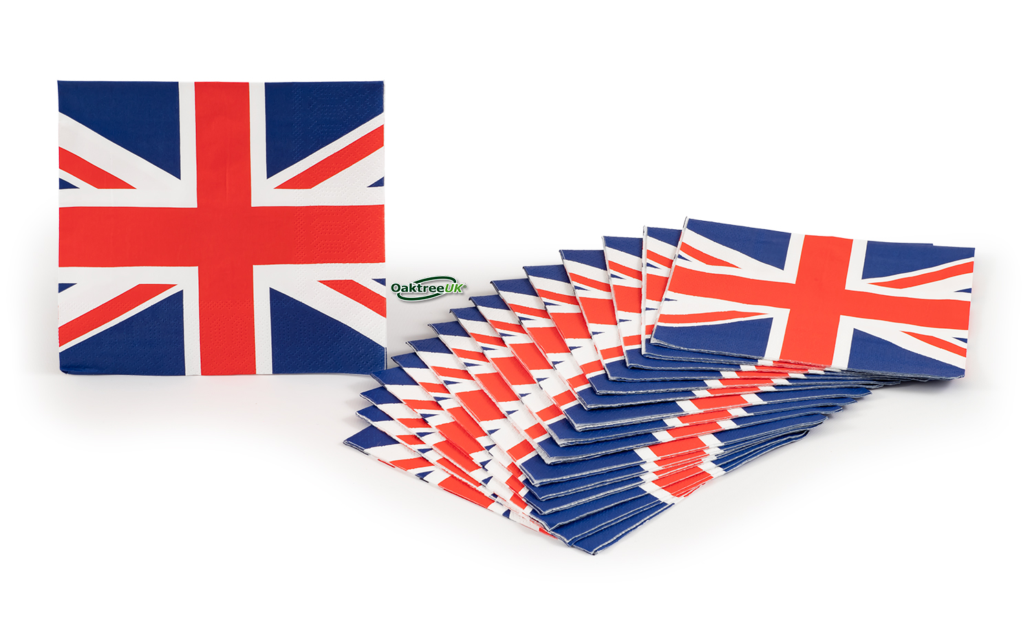 Union Jack Napkins 33cm x 33cm 3-ply Napkins 16pcs